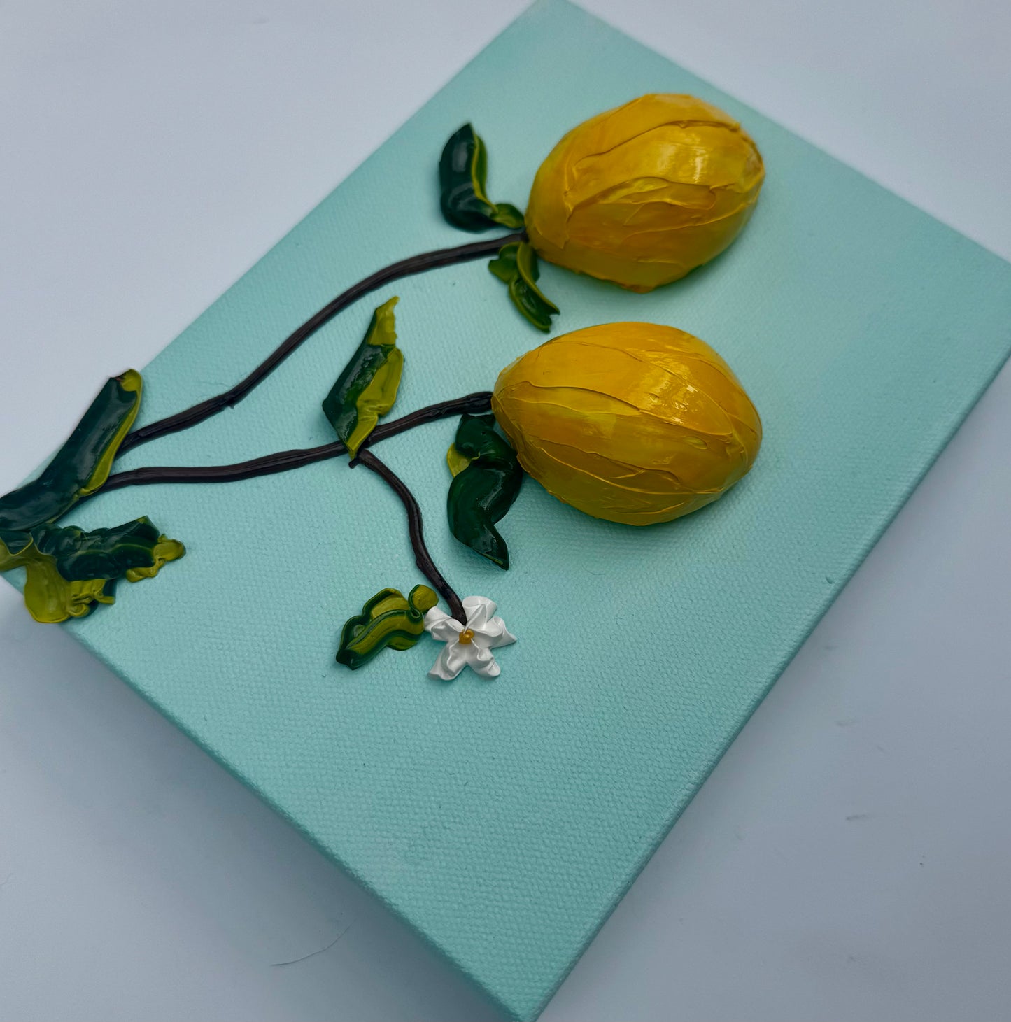 Lemons - Blue Background