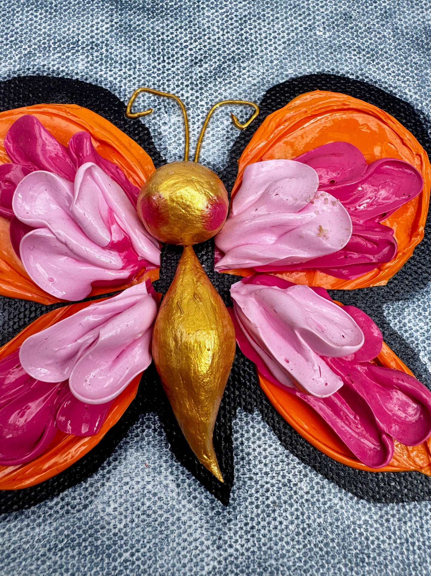 Pink and Orange Butterly