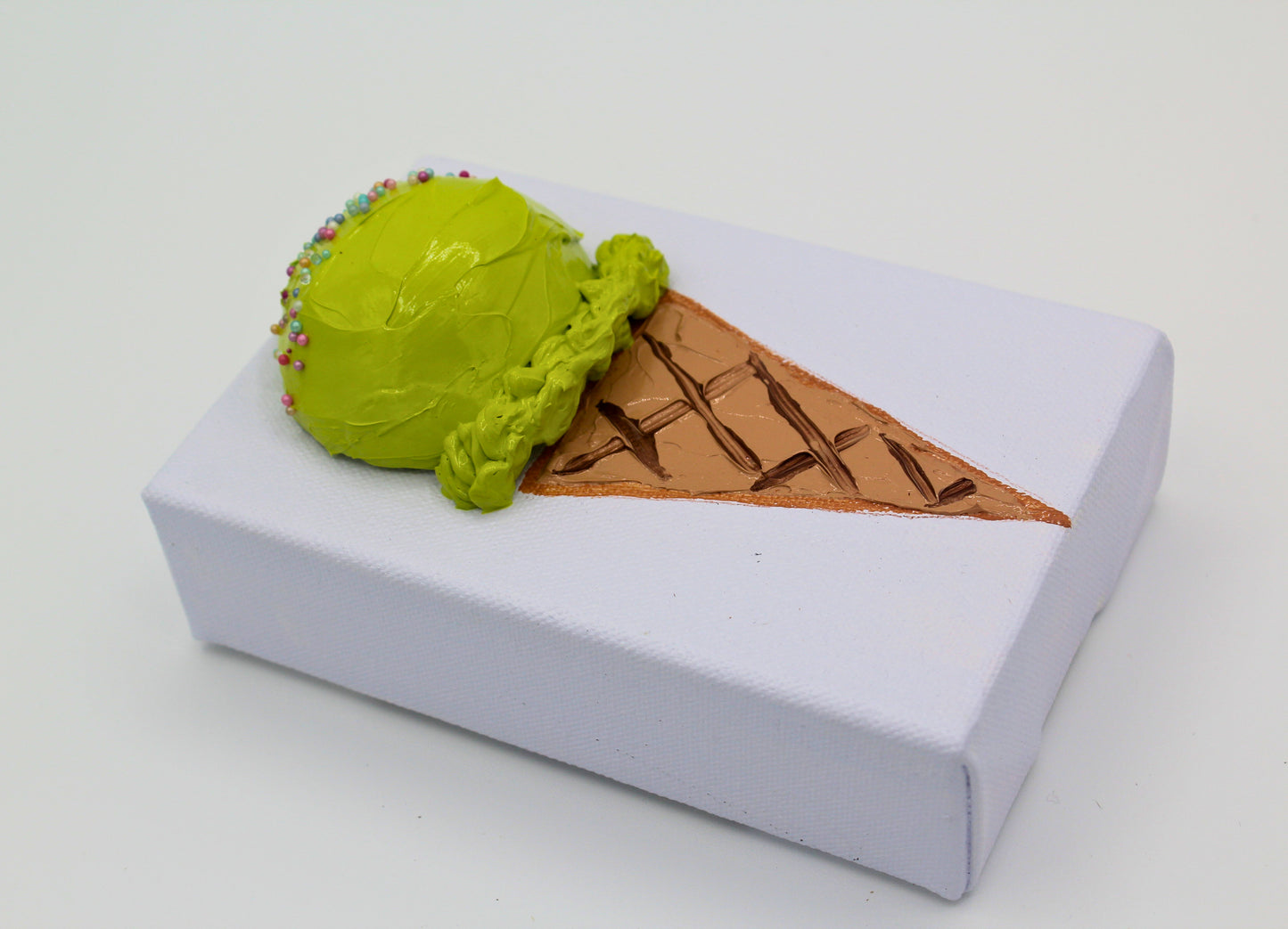 Lime One Scoop Ice Cream Cone