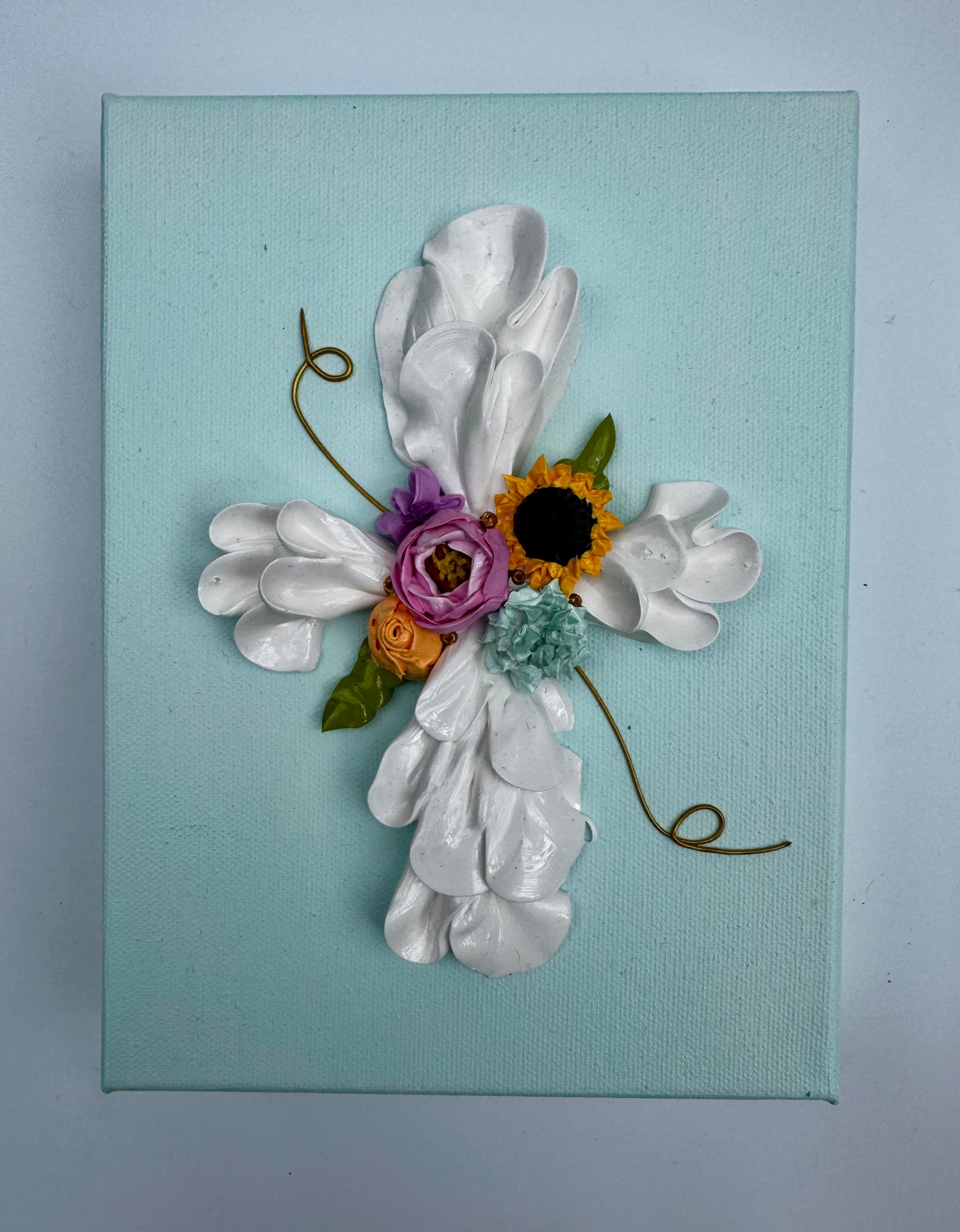 Large Cross with Sunflower