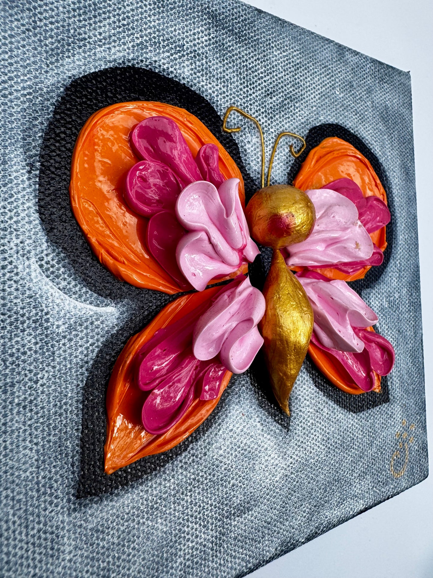 Pink and Orange Butterly