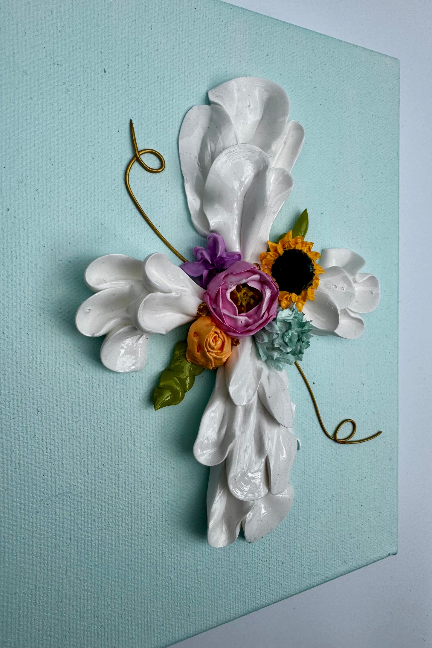 Large Cross with Sunflower