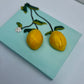 Lemons - Blue Background