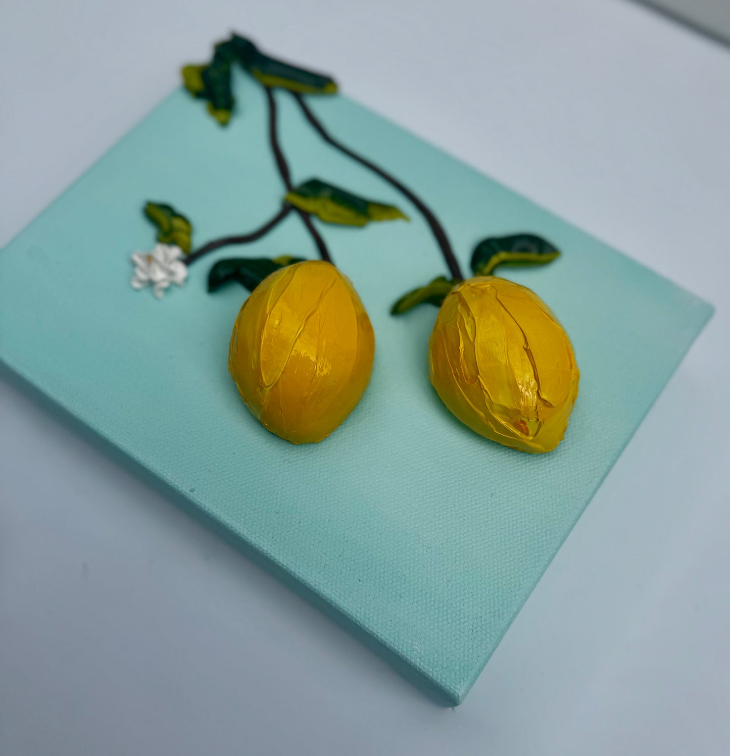 Lemons - Blue Background