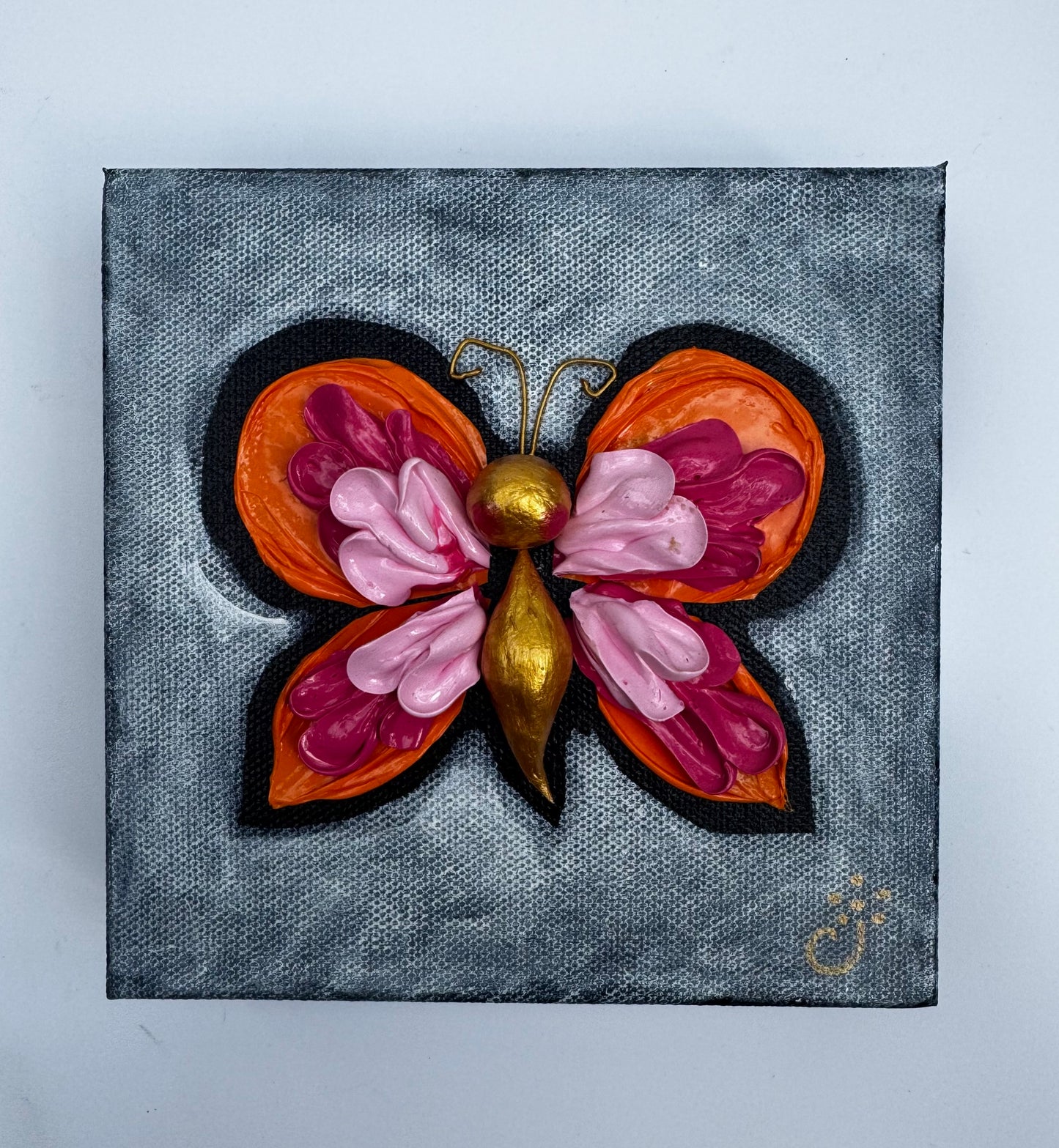Pink and Orange Butterly
