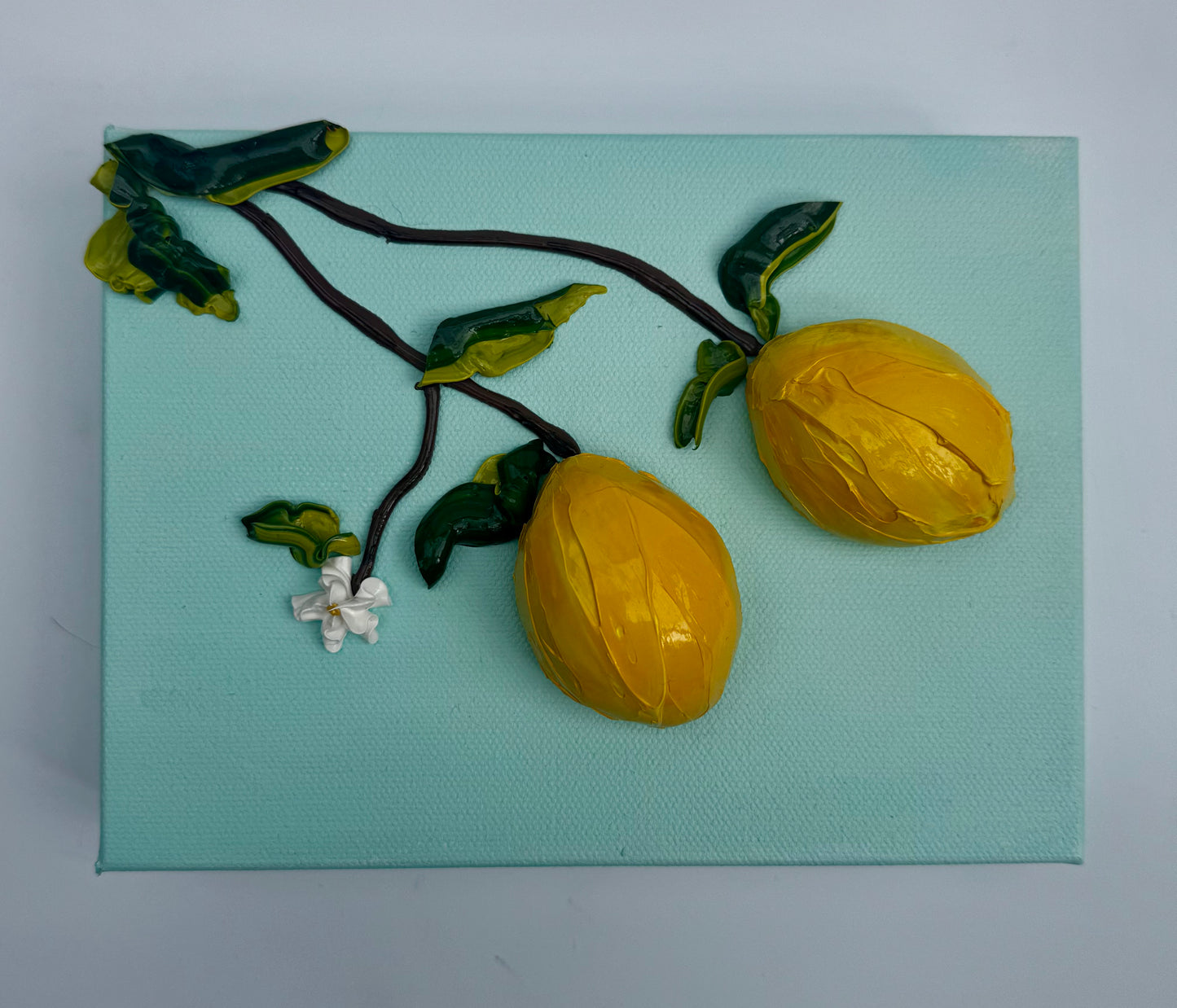 Lemons - Blue Background