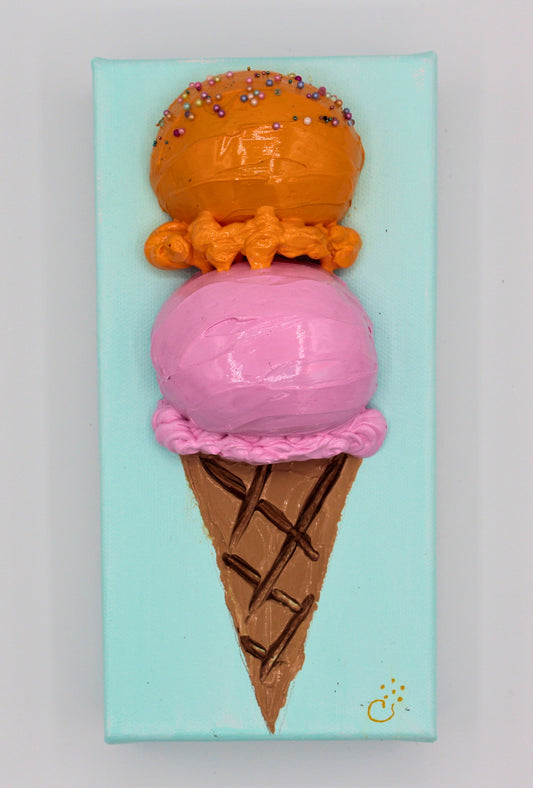 Two Scoop Ice Cream - Strawberry and Orange